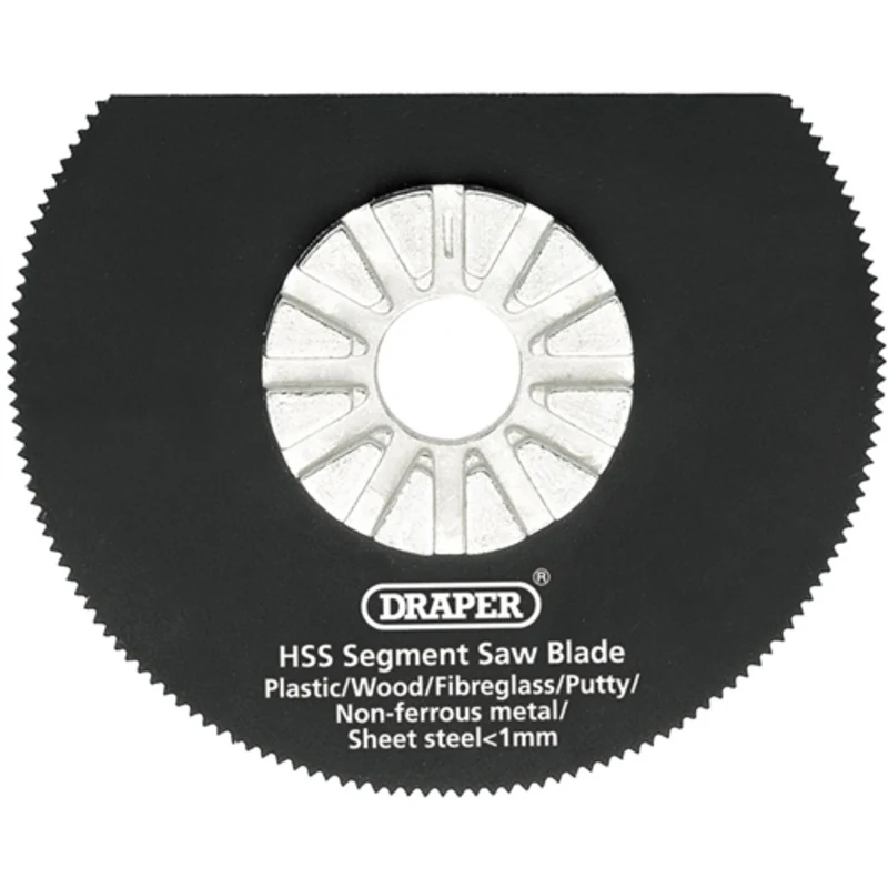 Draper HSS Segment Saw Blade, 63mm Diameter, 18tpi